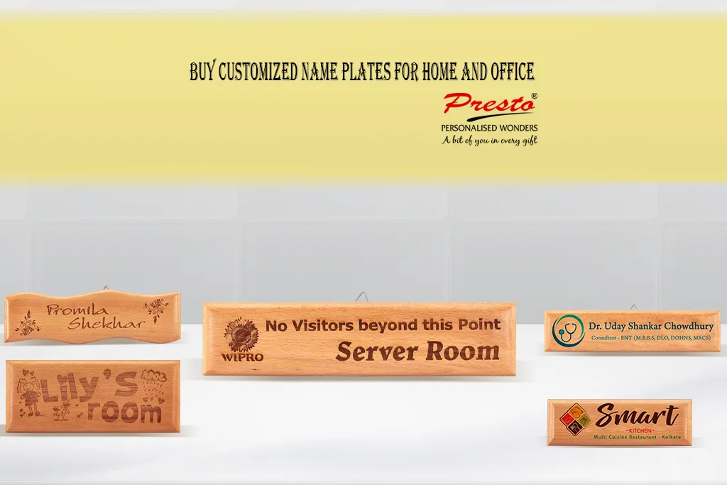 Buy Customized Name Plate Design Online For Home and Office