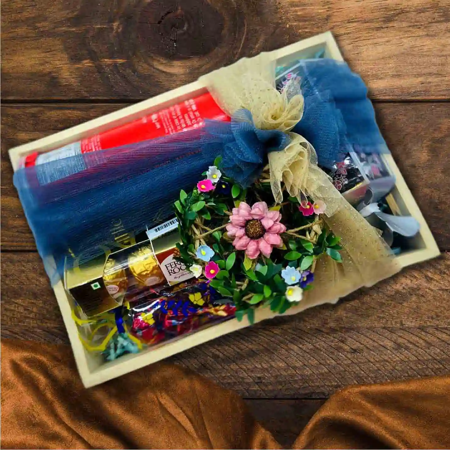 Chocolate And Flower Hamper