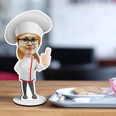 Personalized single Caricature of Chef