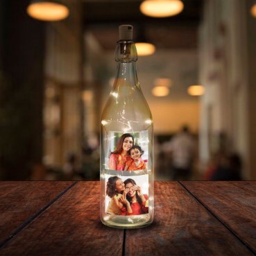 Bottle lamp personalized gift