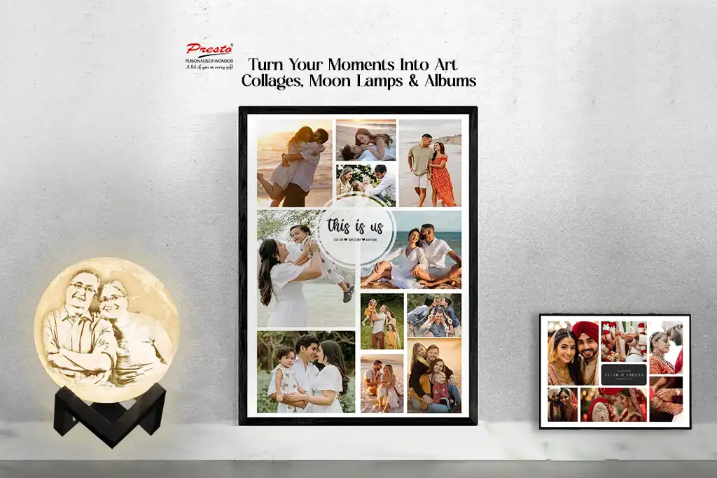Unique Gift Ideas: From Picture Collages, Moon Lamps, Photo Albums & more