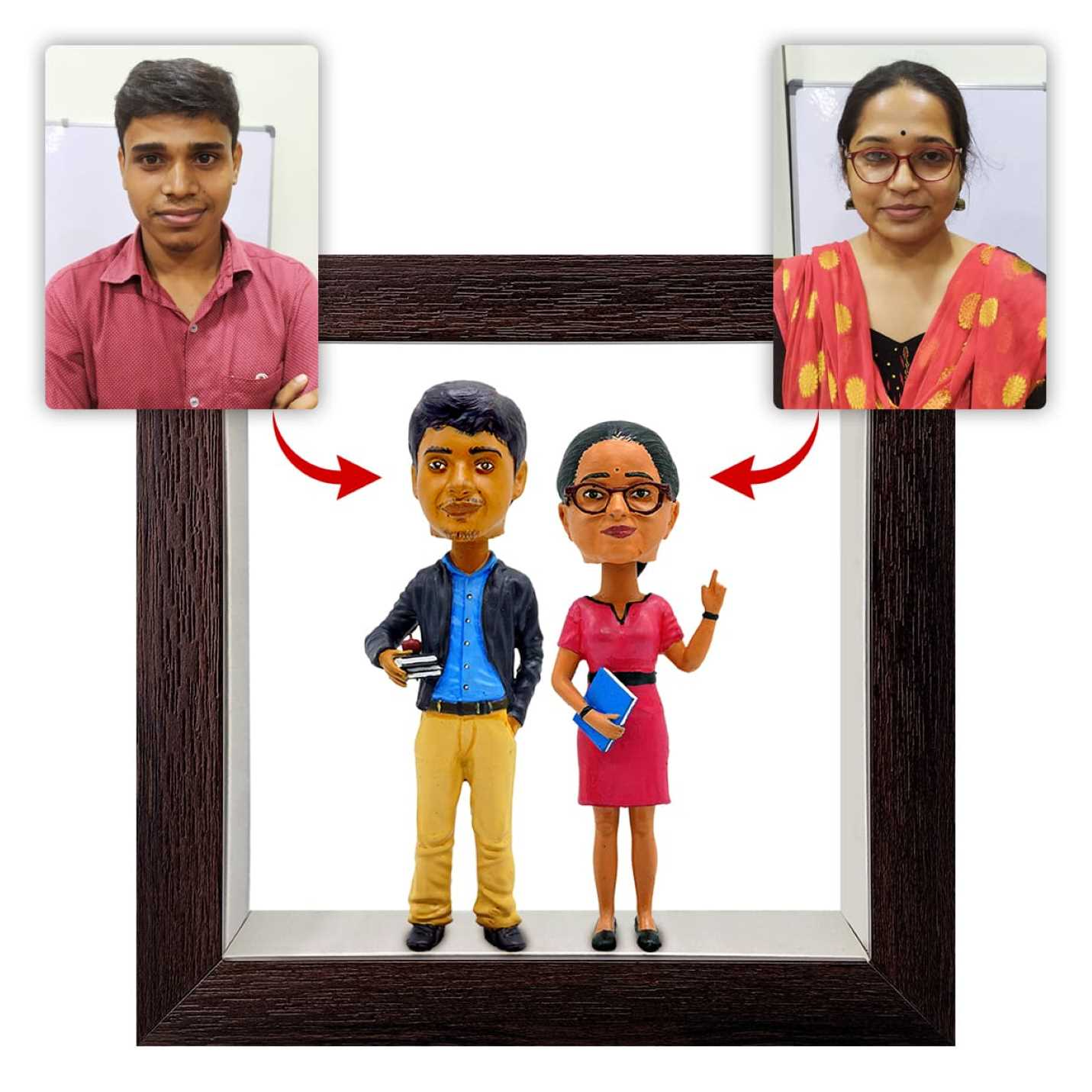 Personalised-Framed-Bobblehead-Miniature Personalised-Framed-Bobblehead-Miniature