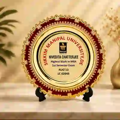 Personalized Crest with Stand & Box