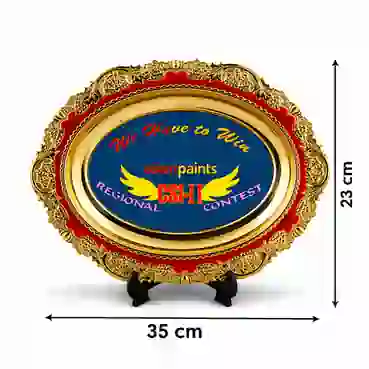 Oval Crest with Stand &amp; Box- Small