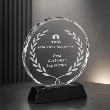 Sophisticated Crystal Round Shaped Souvenir