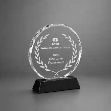 Sophisticated Crystal Round Shaped Souvenir