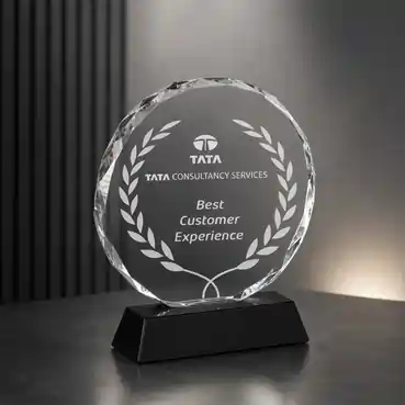 Sophisticated Crystal Round Shaped Souvenir