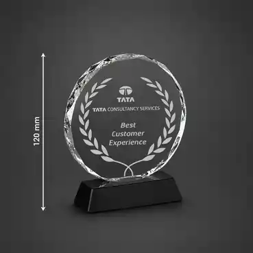 Sophisticated Crystal Round Shaped Souvenir