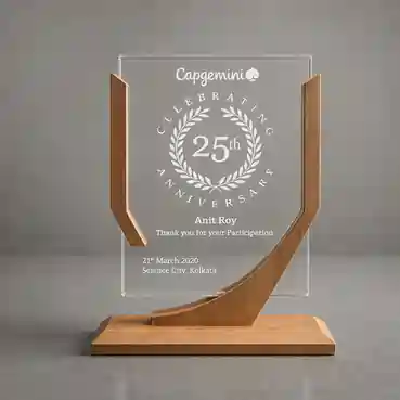 Customised Laser Engraved Wooden Memento