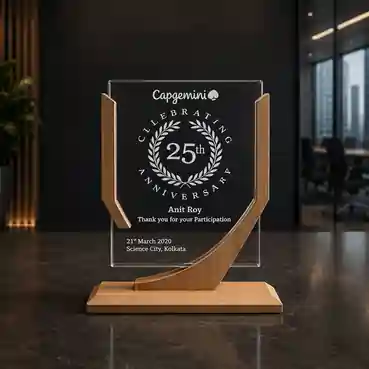 Customised Laser Engraved Wooden Memento