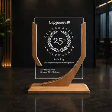 Customised Laser Engraved Wooden Memento
