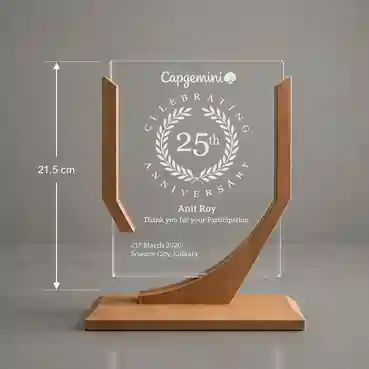 Customised Laser Engraved Wooden Memento