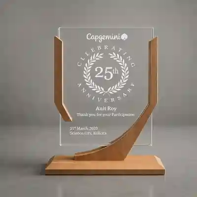 Customised Laser Engraved Wooden Memento