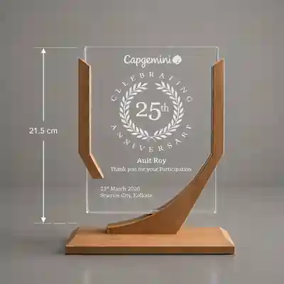 Customised Laser Engraved Wooden Memento