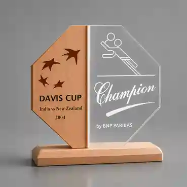 Acrylic Trophy with Wooden base