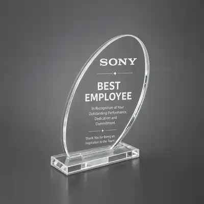 Corporate Acrylic Trophy For Employee
