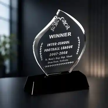 Unique Crystal Customized Trophy for any Corporate Event