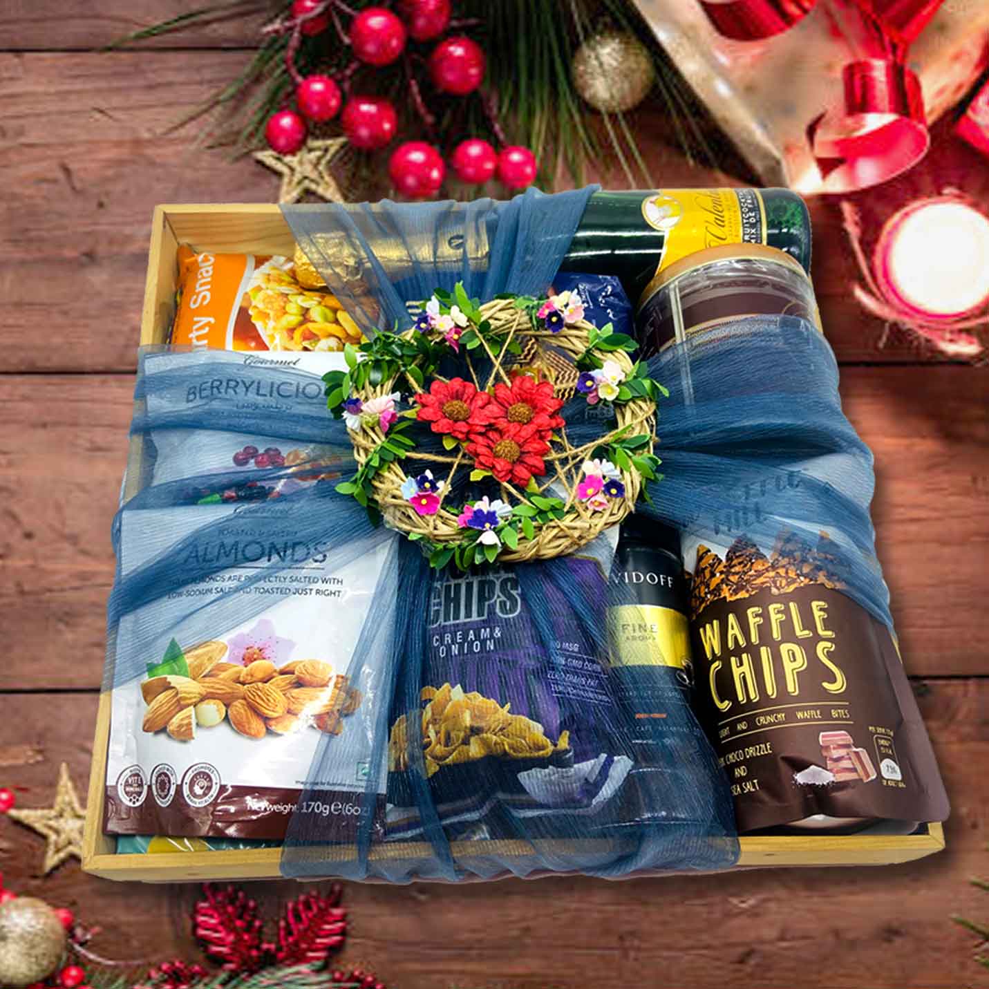 Premium snacks gift basket in India Gift hamper Presto