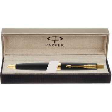 Customised Parker Aster Lacque Black GT Ball Pen