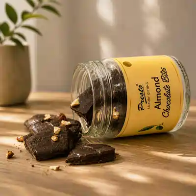 Crackly Almond Chocolate bites