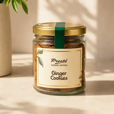 Fresh Ginger Crunch Cookies Jar