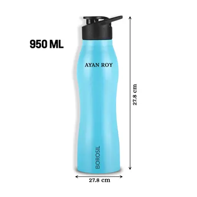 Hydrate in Style with Borosil Blue Bottle – 950 ml