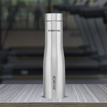 MetalMist Personalised Steel Wall Borosil Bottle