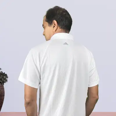 Customised Adidas White T-Shirt for Men