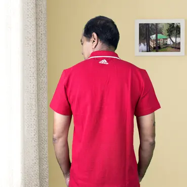 Adidas Red Polo T-Shirt for Men