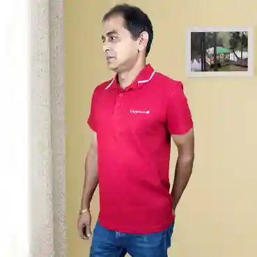 Adidas Red Polo T-Shirt for Men