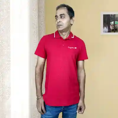 Adidas Red Polo T-Shirt for Men – Half Sleeve