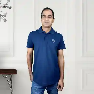 Polo T-Shirt for Men – Solid Blue Edition