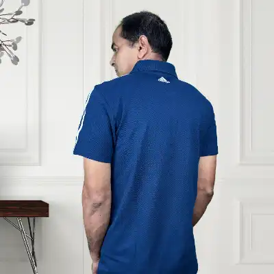 Adidas Polo T-Shirt for Men – Solid Blue Edition