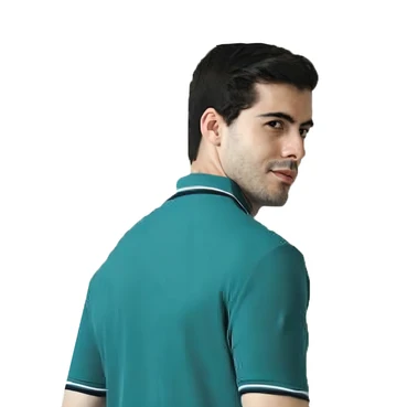 Aqua Green Polo Tipping T-shirts Trendy Mark & Spencers