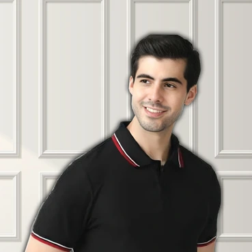 Customised Black Polo Tipping T-shirts