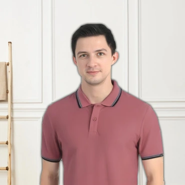 Stylish Mark & Spencers Personalised Plum Polo Tipping T-shirts