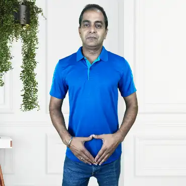 Adidas Blue Gradient Polo T-Shirt for Men