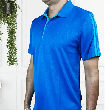Adidas Blue Gradient Polo T-Shirt