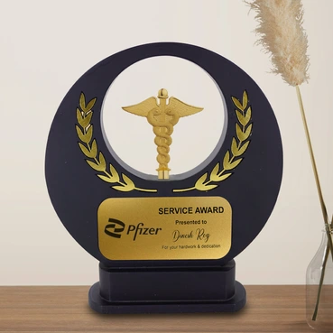 Royal Excellence Doctor Symbol Wooden Trophy