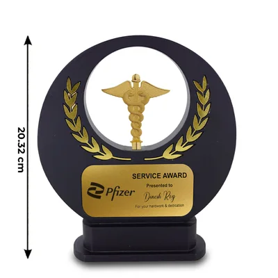 Excellence Doctor Symbol Wooden Trophy