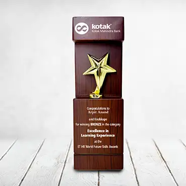 Exclusive Personalised Wooden Star Trophy
