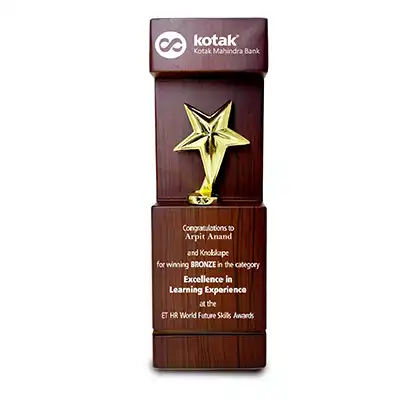 Exclusive Personalised Wooden Star Trophy