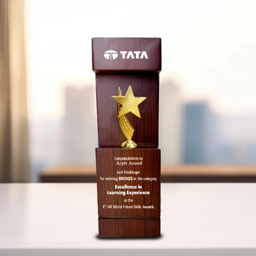 Royal Star Wooden Memento for Corporate Events