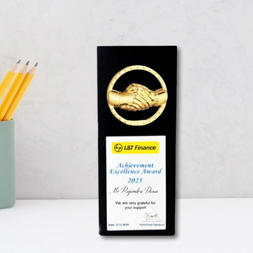 Exquisite Appreciation Hand shake Wooden Memento