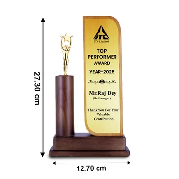 Star Human Wooden Trophy