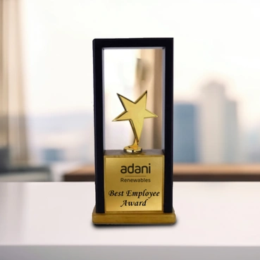 Elite Corporate Star Wooden Appreciation Memento