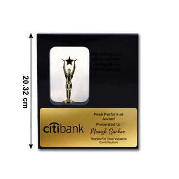 Human Star Wooden Trophy