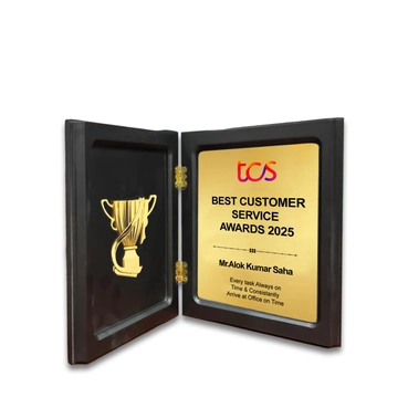 Champions Wooden Book Style Memento