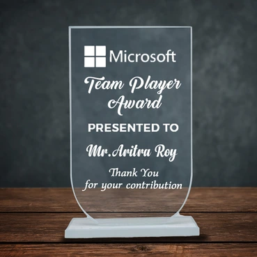 Classic Curve Customised Glass Mementos