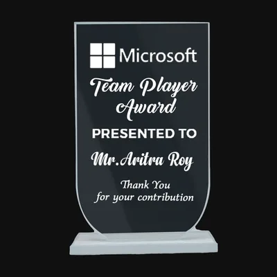 Classic Curve Customised Glass Mementos